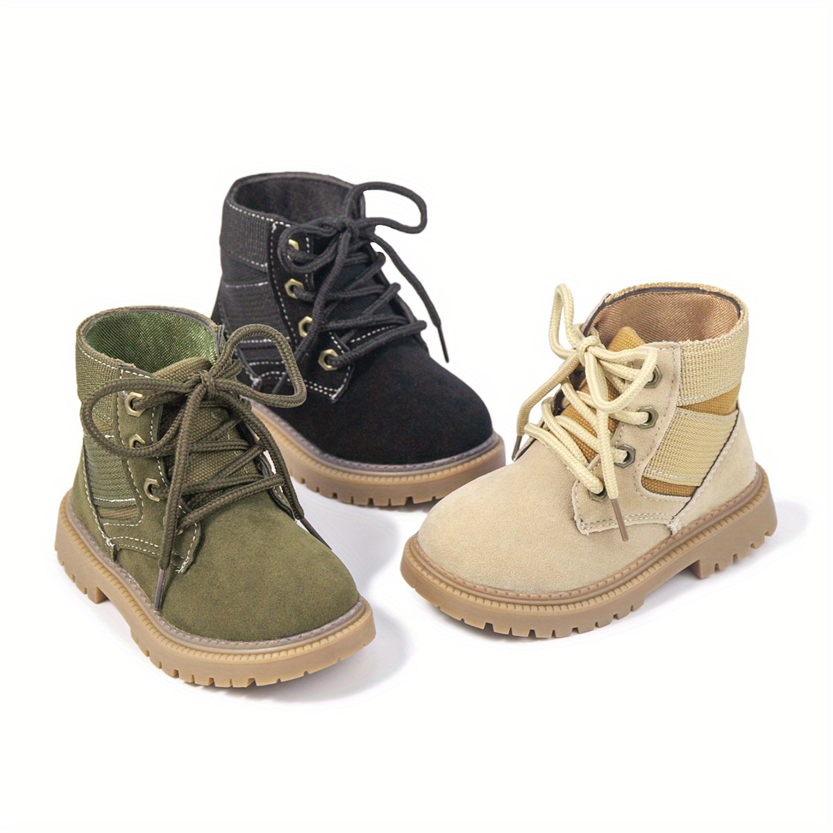 classic lace up kids comfortable non slip boots for indoor details 0