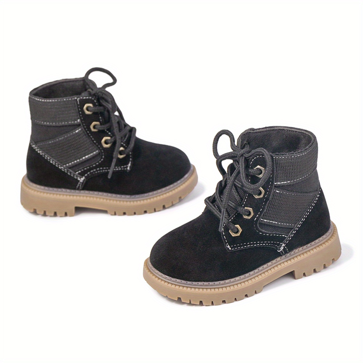 classic lace up kids comfortable non slip boots for indoor details 7